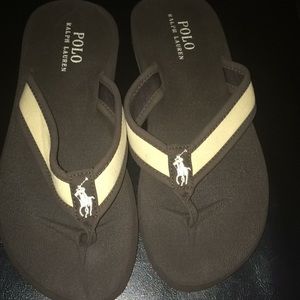 Ralph Lauren Polo flip flops fits men’s 8